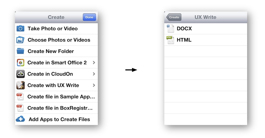 Box - Create document