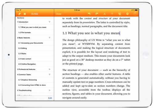 UX Write on iPad